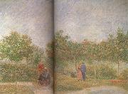 Vincent Van Gogh Couples in the Voyer d'Argenson Park at Asieres (nn04) oil painting reproduction
